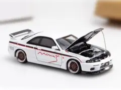 FH 1/64日産 Skyline GT-R BCNR33 ホワイトMine’s