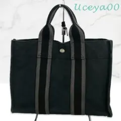 タ*)様 エルメストートバッグ【ブラック】 楽天市場】【中古】 エルメス トートバッグ エールライントート