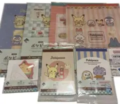 一番くじ ポケピース J賞 ステーショナリー 全7種 コンプリートセット メモ帳