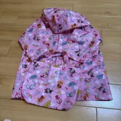 ベビーレインコート 80cm ピンク アンパンマン