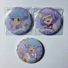 アイカツ！ トレーディング 缶バッジ 氷上スミレ4点 Flower- フラワー