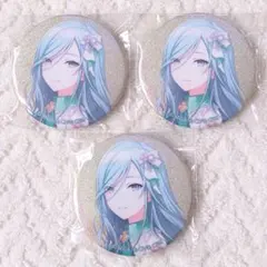 3点 プロセカ グリッター缶バッジ 27B 日野森雫 特訓前