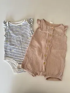 gapボディスーツ&H&Mロンパース 2セット　3-6m