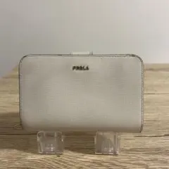フルラ　二つ折り財布 ホワイト