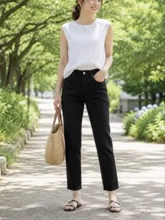 UNIQLO 黒スキニーデニム 25インチ ストレッチ 美品 ブラック