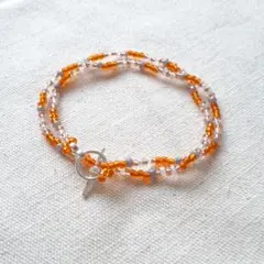 オレンジ＊ネックレス