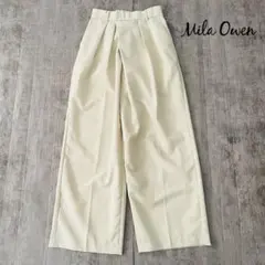 Mila Owen ラップタックワイドパンツ