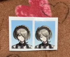 ダンガンロンパ 証明写真風ステッカー ダイソー　東条斬美 v3