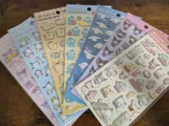 【大人気】ぷくっとシール　ダイソー　DAISO　シール　サンリオ　7種セット