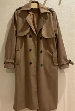 one max ベージュ トレンチコート XL