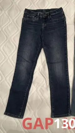 美品！GAP長ズボンデニムパンツ130！ウエスト調整