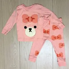 Unifriend ベビーパジャマ　ピンク 長袖 女の子 韓国子供服　綿100