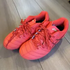 asics DE LITE サッカーシューズ レッド20㎝