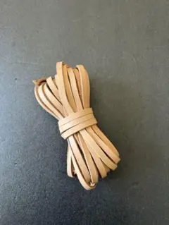 革紐 牛革 紐 本革 レザー クラフト　ベージュ　5mmx2mm　2m