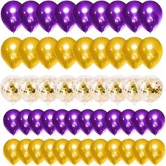 パープル ゴールド バルーン ガーランドキット121 PCSパーティー用品 風船