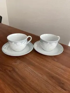 未使用Yves saint Laurentカップソーサー2setイブサンローラン