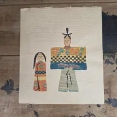 芹沢銈介 こけし 型押し 版画 - メルカリ