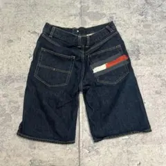 【良品】TOMMY トミーヒルフィガー デニム ハーフパンツ 日本製 Sサイズ