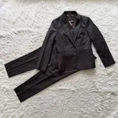 スーツカンパニー スーツ パンツ REDA生地　ブラウン グレンチェック　M