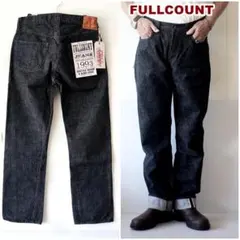 FULLCOUNT フルカウント　ブラックジーンズ　デニム 1101BK 34のサムネイル