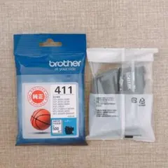 ブラザー LC411BK LC411C ブラック黒シアン青インクカートリッジのサムネイル