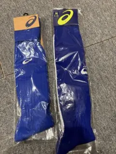 ASICS サッカーソックス M ブルー