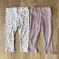 レギンス 2枚セット 90cm 長ズボン 子供服 ベビー
