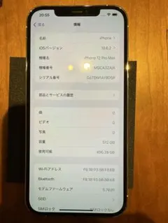 【希少香港版】iPhone12ProMax 512GB シ音無 Dual SIM