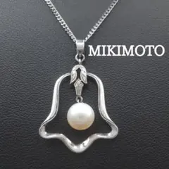 美品✨MIKIMOTOミキモト、ベルモチーフレディースネックレス_499