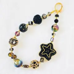 ビーズストラップ/キーホルダー　バッグチャーム ハンドメイドNO.596