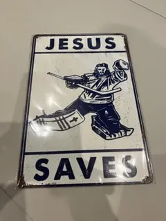 【ブリキ看板】アメリカン雑貨　世田谷ベース　インテリア　ホッケー　アイス