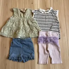 petit main 90cm キッズ服4点セット（100cm~）