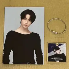 TXT【ボムギュ】スターフライヤー 限定ノベルティ アクリルチャーム＆L版