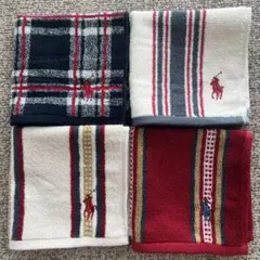 RALPH LAUREN タオルハンカチ 4枚セットのサムネイル