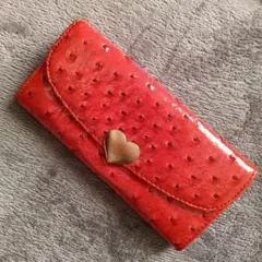 k@さん専用ハンドメイド本牛革イチゴ柄長財布（カードケース）付き k@さん専用ハンドメイド本牛革イチゴ柄長財布（カードケース）付き