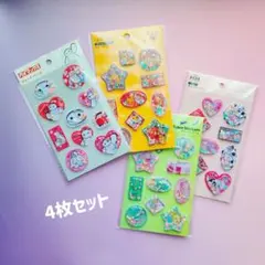 ディズニーウォーターシール ベイマックス ライオンキング 4枚セット セリア