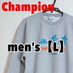 A589【Champion】プリントトレーナー【L】