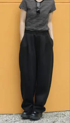 パフスウェットキャロットパンツ