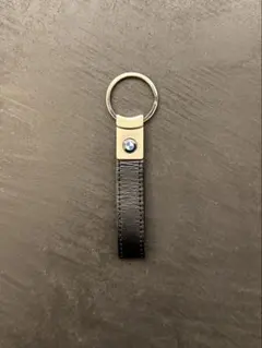 BMW レザー　キーリング　ブラック