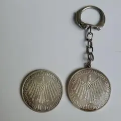 1901年ドイツ　ヴュルテンベルク 王国5マルク 銀貨　キーホルダー 1901年ドイツ ヴュルテンベルク 王国5マルク 銀貨 キーホルダー - メルカリ