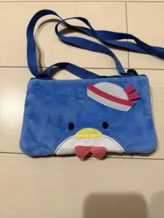 Tuxedosam フラットポーチ 青