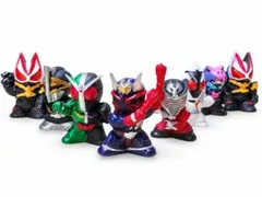 仮面ライダーキッズ 指人形 ８体セット 龍騎 響鬼 電王 W フォーゼ ギーツ