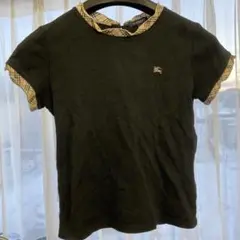 バーバリー フリル袖 半袖Tシャツ 160A 黒 Burberry