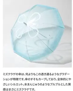 大人気【フェリシモ】雨空を泳ぐ ミズクラゲの傘　加茂水族館コラボ新品透明傘渋谷区のサムネイル