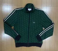 LACOSTE モノグラム トラックジャケット グリーン FR5 US L - メルカリ