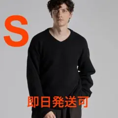 【Parts Lab.】ベーシックニットプルオーバー　ブラック　S② 新品未使用