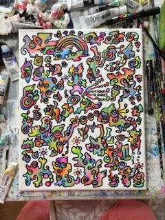 カラフルなサイケデリックアート - メルカリ