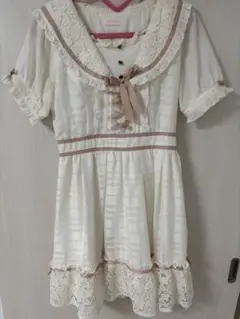 Liz Lisa アイボリー レース ミニワンピース 半袖