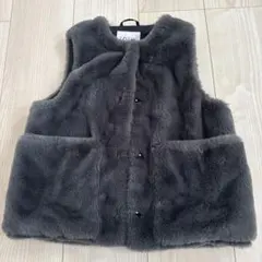 ZARA グレー ファーベスト 120サイズ