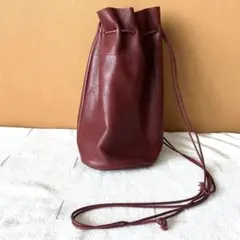 RENキャニスターボトル　牛革バレンシア　ボルドー